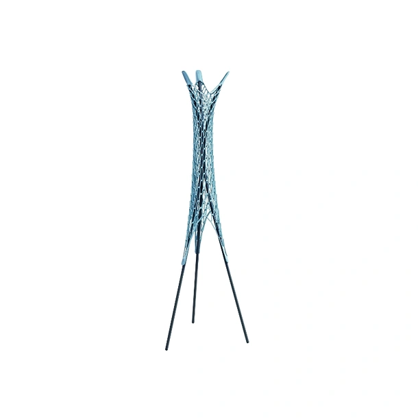 Appendiabiti realizzato in metallo con rete in cuoio Guapa di Midj