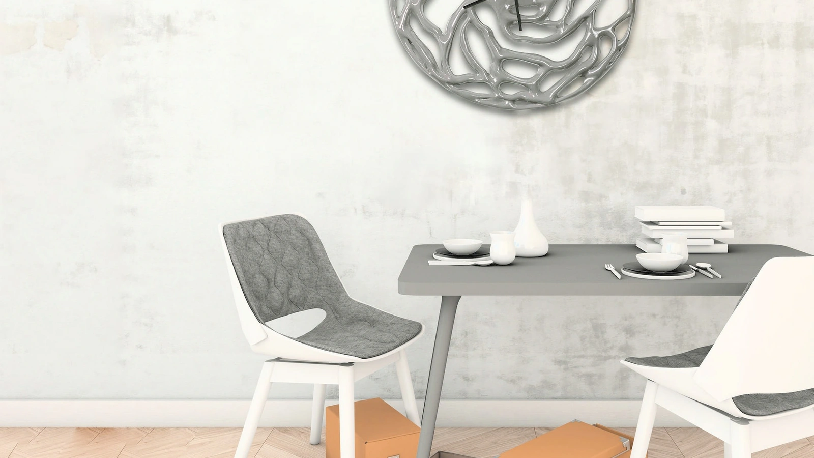 Orologio Fuzzy Grigio Seta di Pintdecor