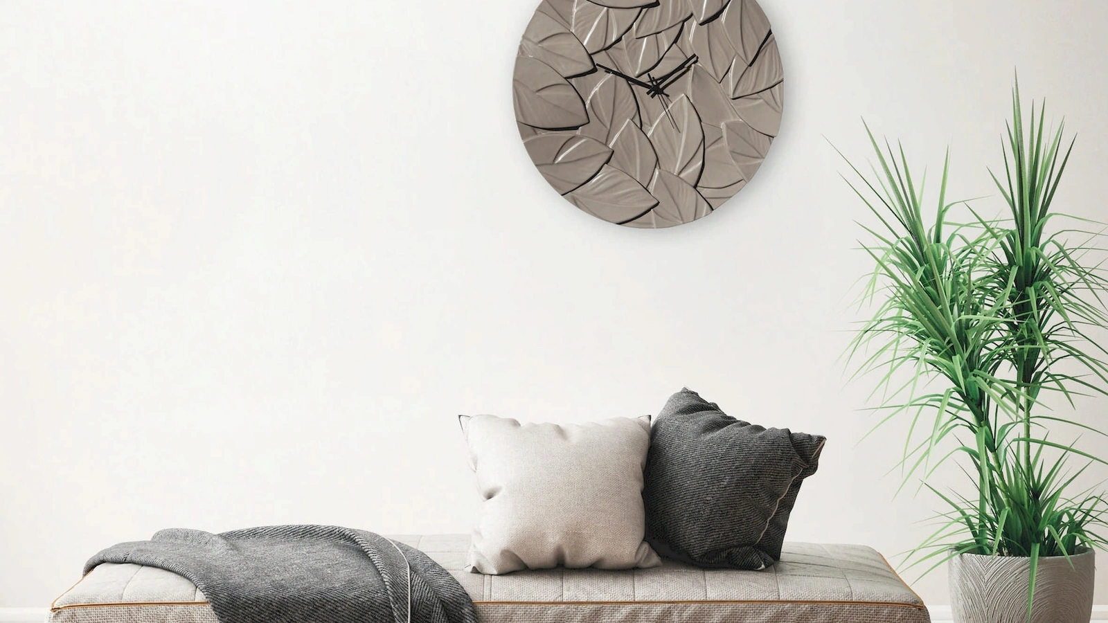 Orologio Scrappy Grigio Fango in ceramica di Pintdecor