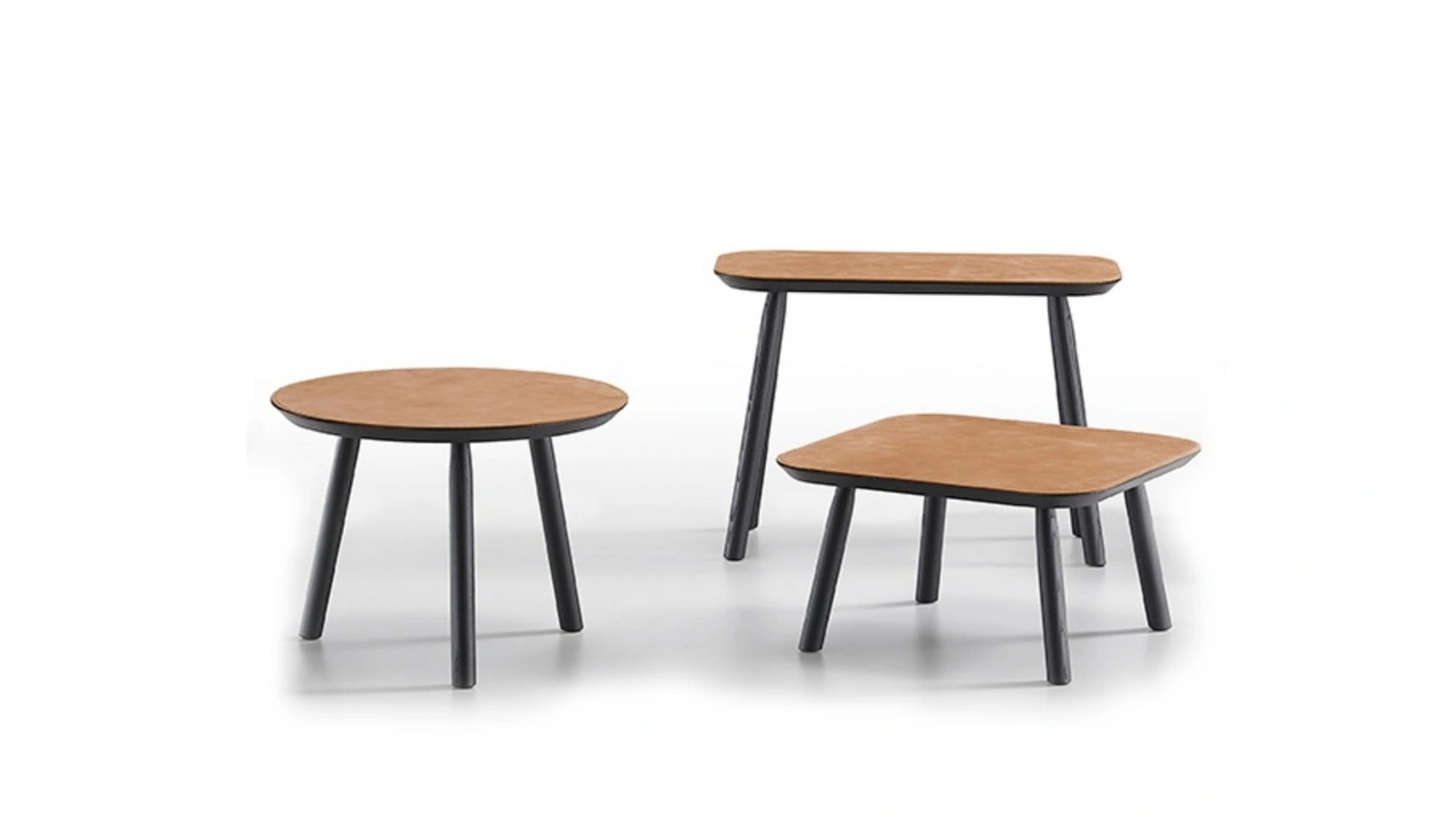 Tavolini Suite con top in cuoio di Midj