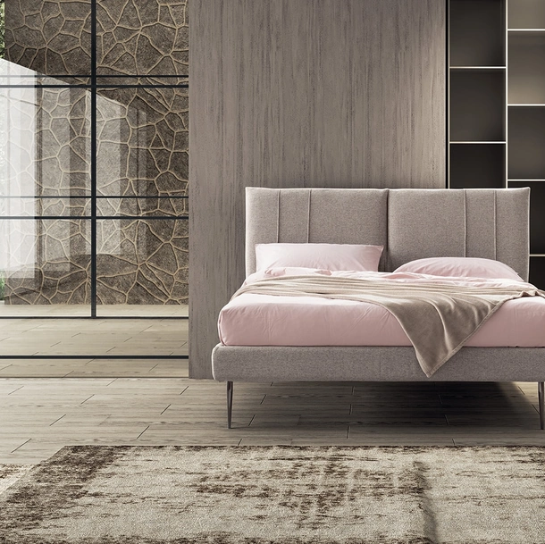 Letto imbottito Angela di Stilfar Italia
