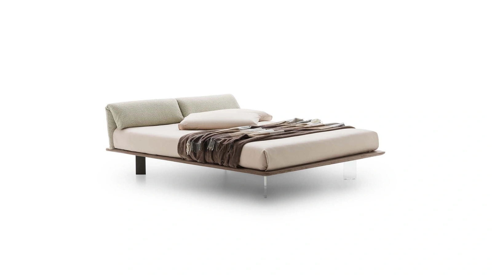 Letto in tessuto imbottito Logan di Le Comfort