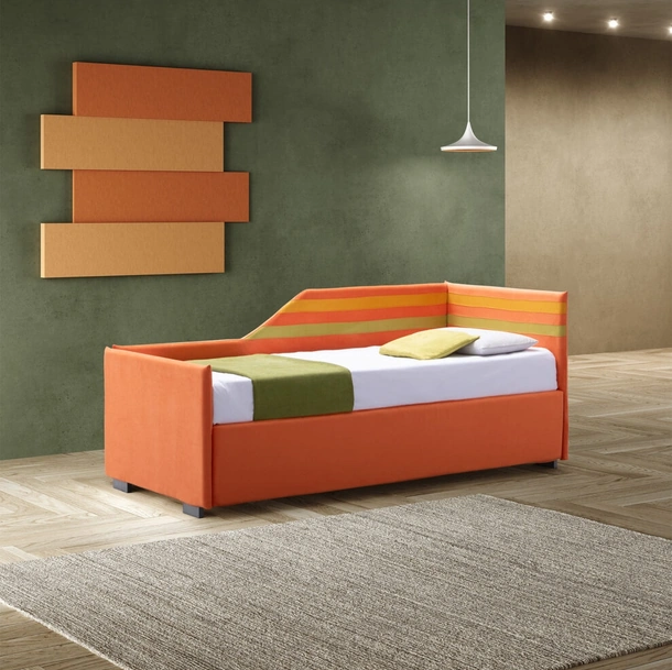 Letto singolo Arcobaleno con letto estraibile di Stilfar Italia