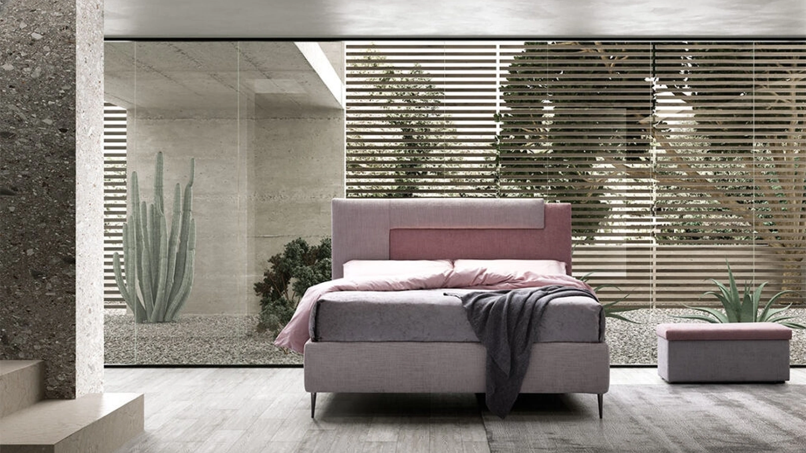 Letto Spazio Dinamic con testiera di Stilfar Italia