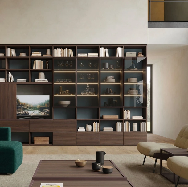 Libreria a muro LV724 di Giessegi