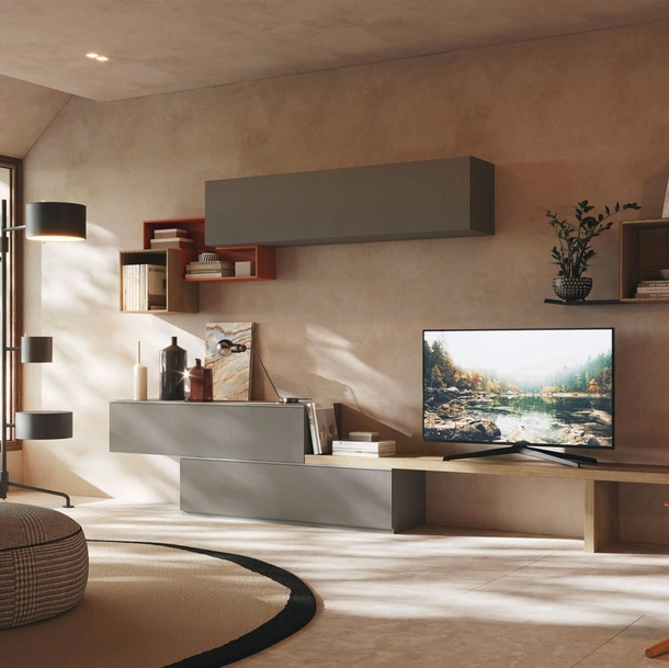 Parete Attrezzata Living LV713 di Giessegi