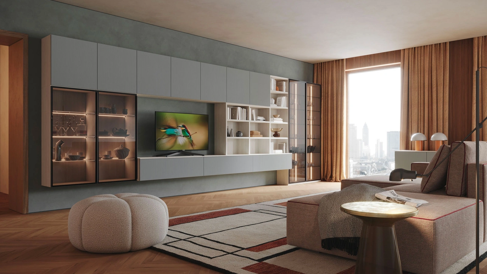 Parete Attrezzata Living LV721 di Giessegi