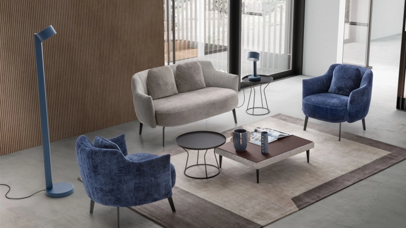 Poltrona in tessuto Shelley di Le Comfort