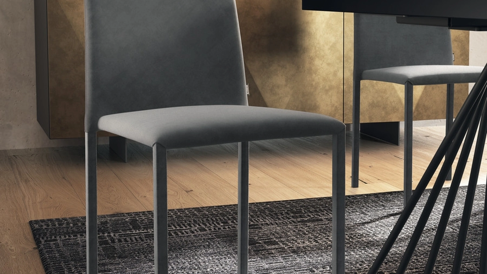 Sedia in tessuto Dama di Scavolini