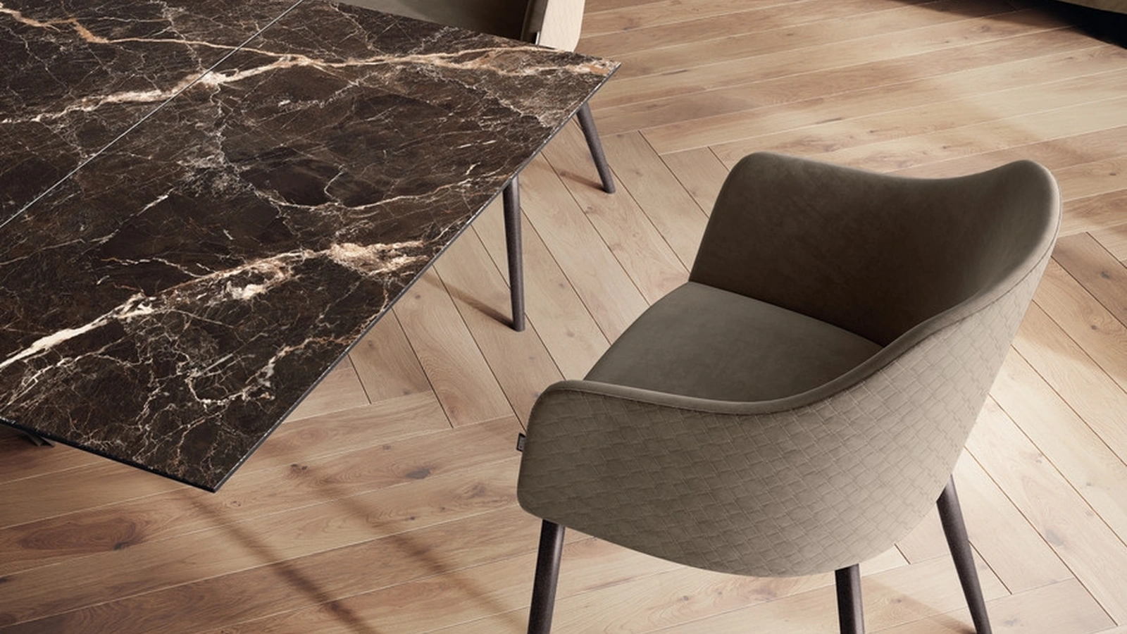 Sedia Fifties in tessuto di Scavolini