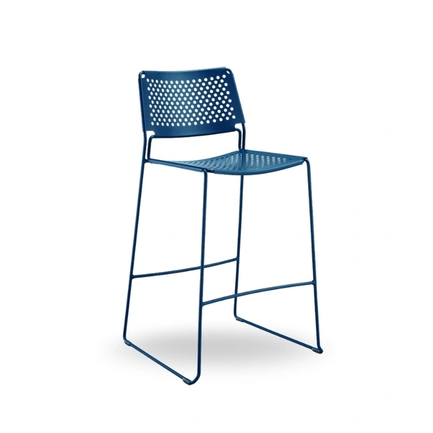 Sgabello in metallo Slim di Midj