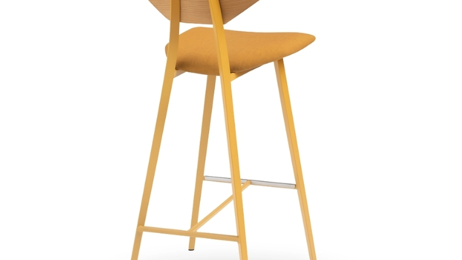 Sgabello in legno con seduta imbottita Tosca di Midj