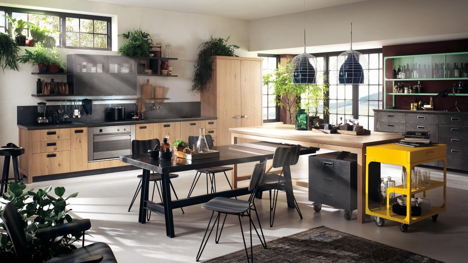 Sedia Overdyed in frassino verniciato di Scavolini