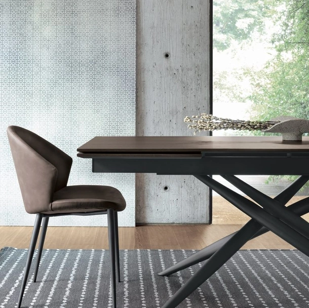 Sedia Paris in ecopelle vintage di Sedit