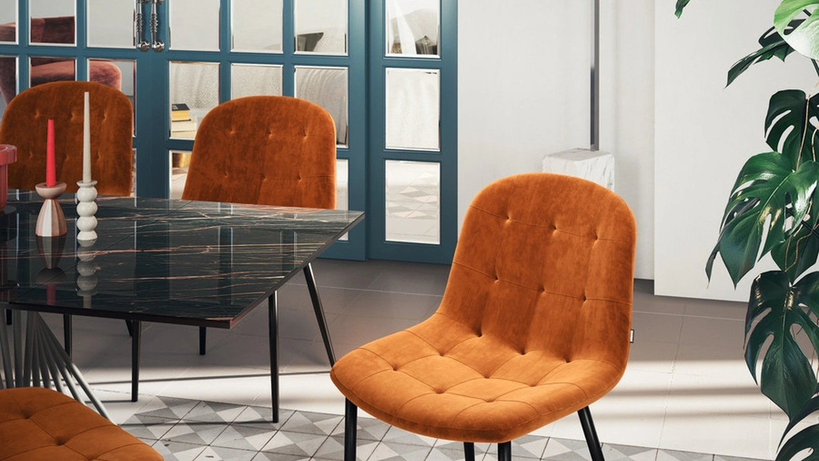 Sedia Soft in tessuto imbottito di Scavolini