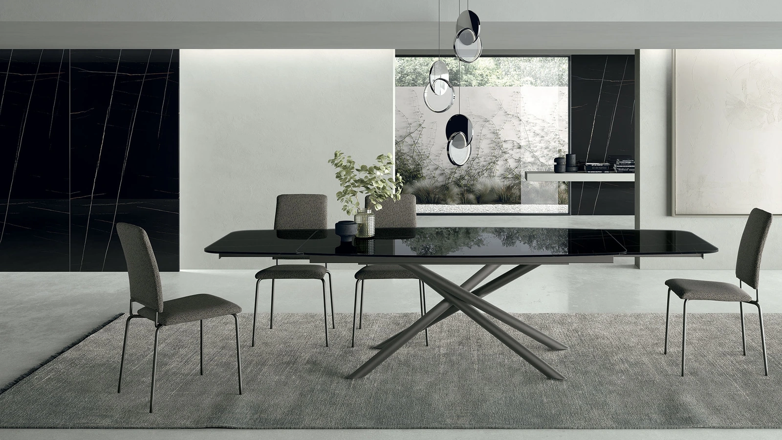 Tavolo allungabile Glamour in Glass Decor di Sedit