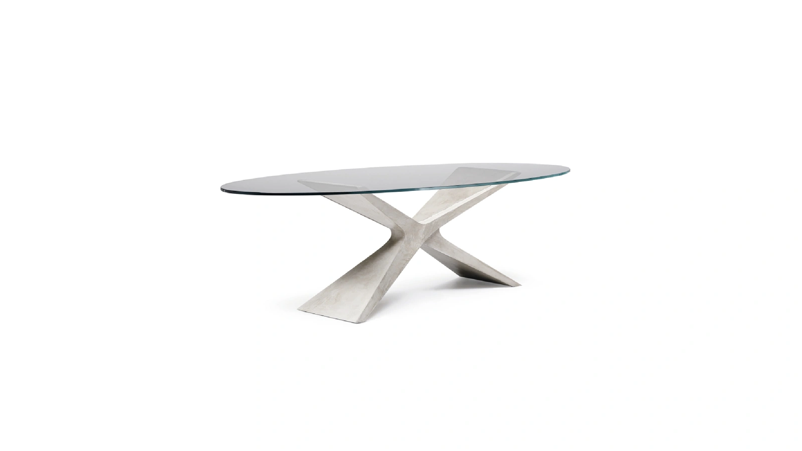 Tavolo Nexus con top in vetro di Midj