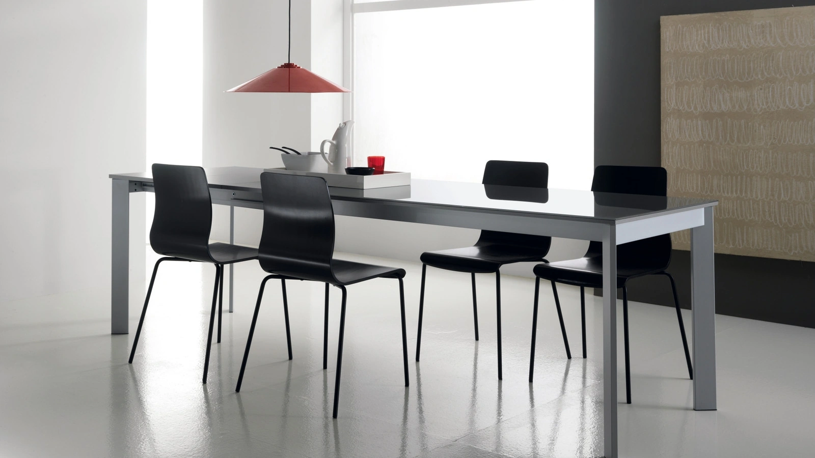 Tavolo allungabile in vetro Desko di Scavolini