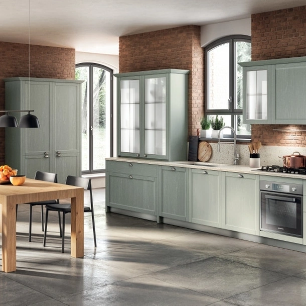 Cucina Classica lineare Carattere 05 in Frassino Capri di Scavolini