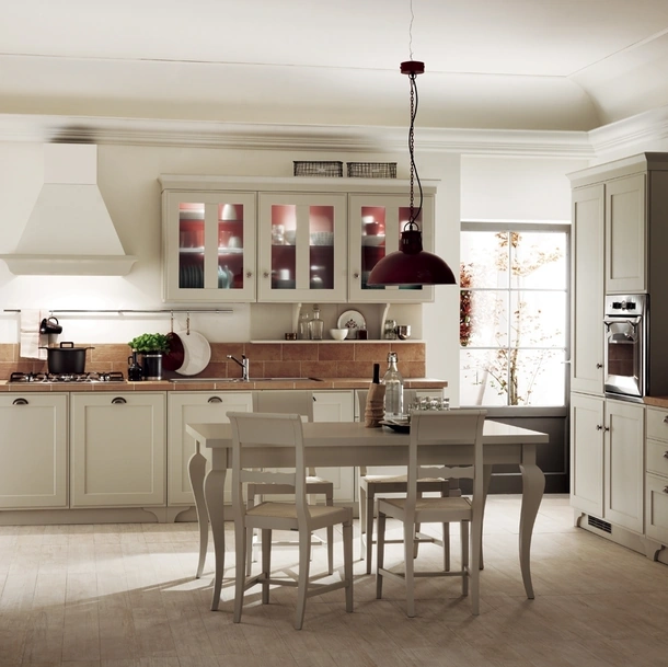 Cucina Classica ad angolo Favilla 07 in laccato di Scavolini