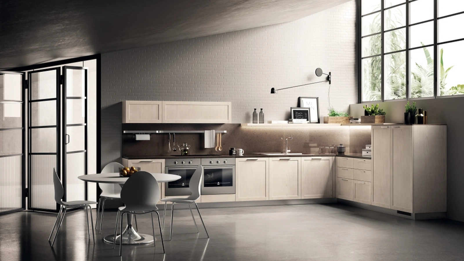 Cucina Moderna Carattere 12 in Frassino Avorio di Scavolini