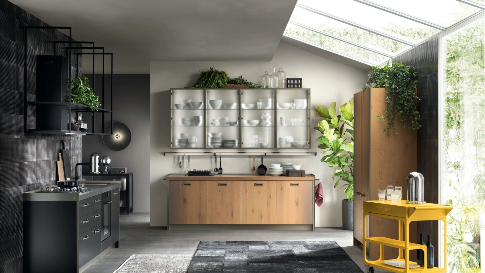 Cucina Moderna Diesel get Together 07 Ruxe Wood Gradient di Scavolini