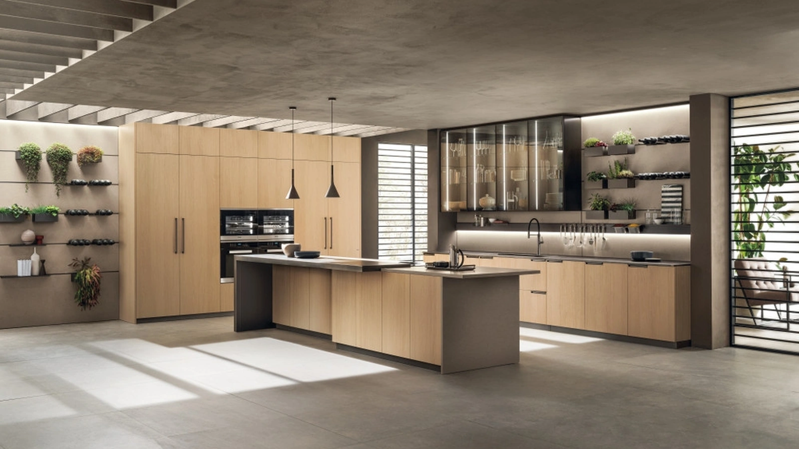 Cucina Moderna Mia 07 in Rovere Grano di Scavolini
