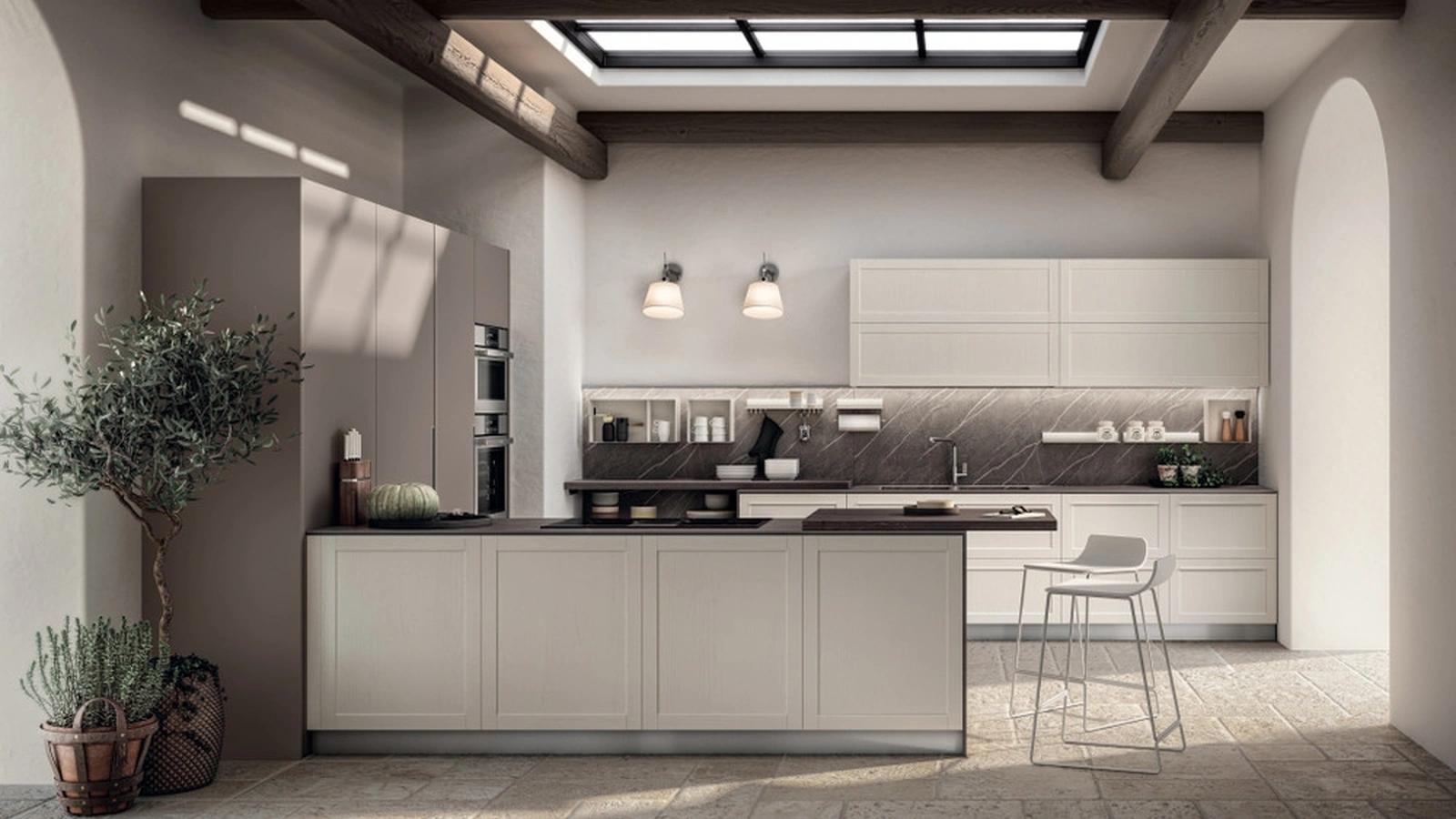 Cucina Moderna Carattere 01 Dark Pulpis di Scavolini