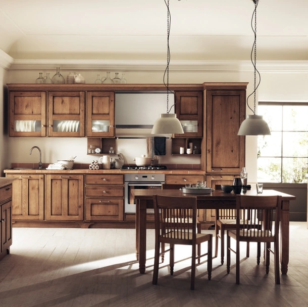 Cucina su misura Favilla 08 in Rovere Nodato di Scavolini