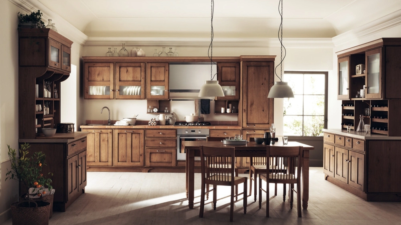 Cucina su misura Favilla 08 in Rovere Nodato di Scavolini