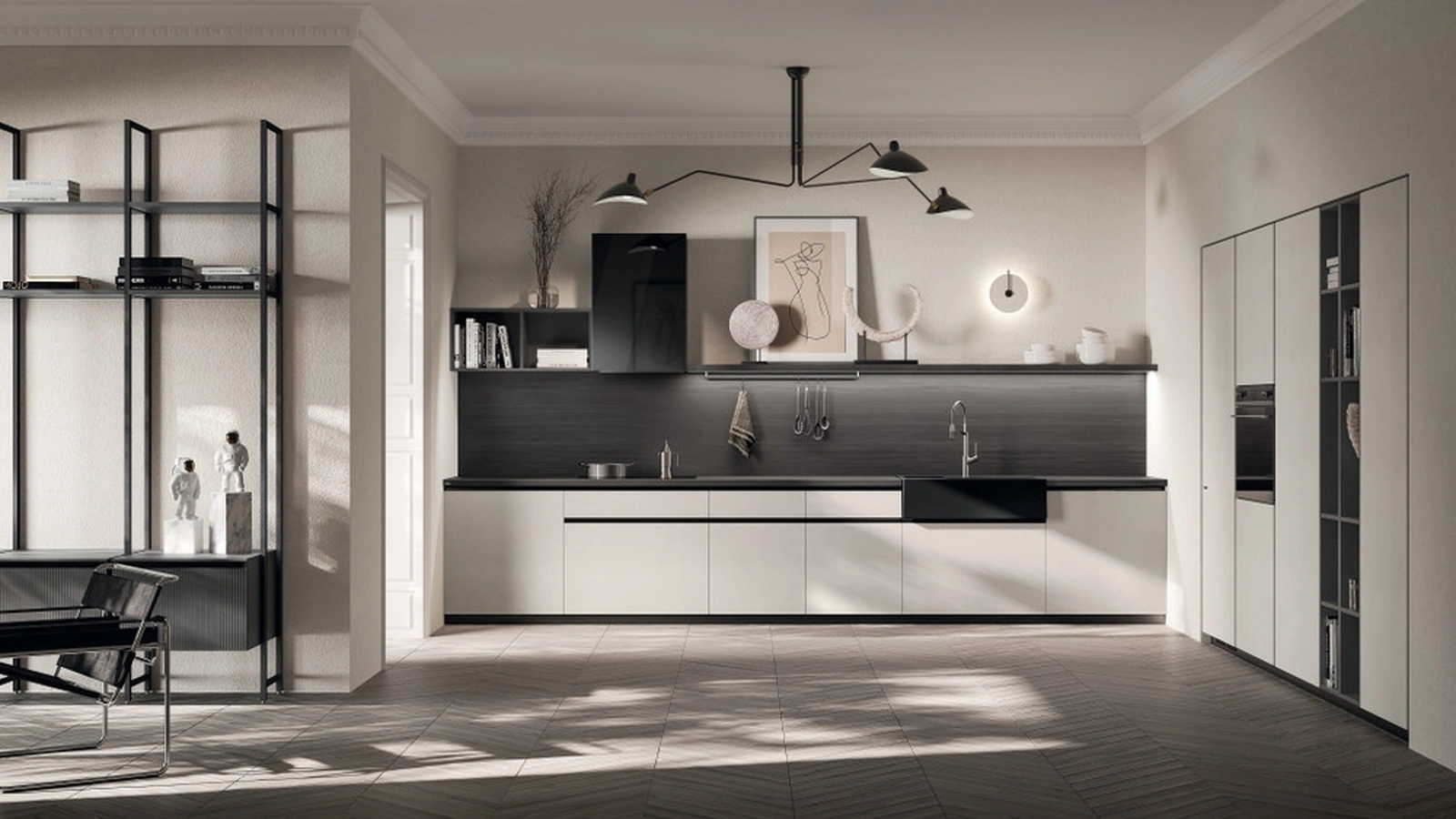 Cucina su misura Mira 03 in decorativo Home Matter e Gate Matter di Scavolini